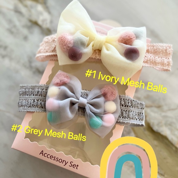 Set of 3 Mix & Match Baby/Toddler handmade headband - Picture 2 of 12